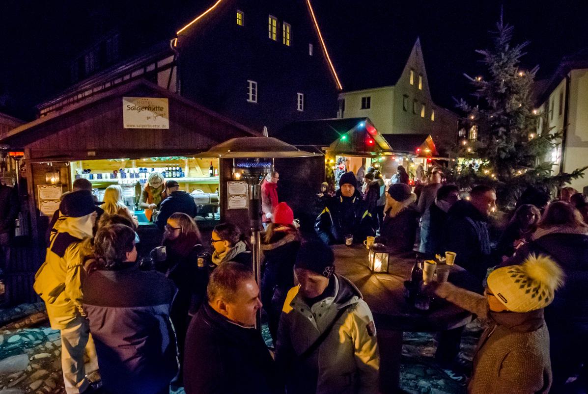 Dampfweihnachtszug in die Weltkulturerbestätte Saigerhütte mit besuch des Olbernhauer Weihnachtsmarktes